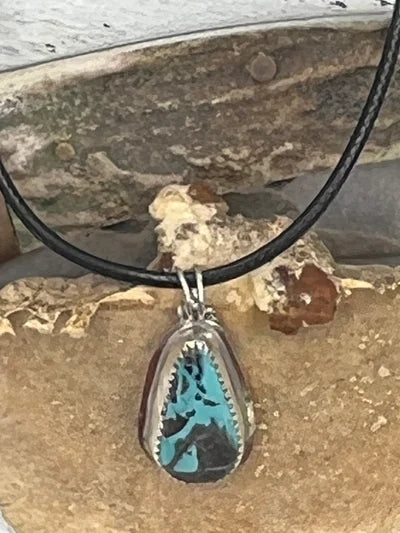 Blue Moon Turquoise Pendant