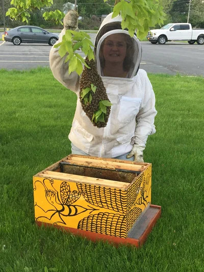3 Pound Bottle of Pure and Natural Raw Honey- Locust, Maple Trees in Finger Lakes area NY