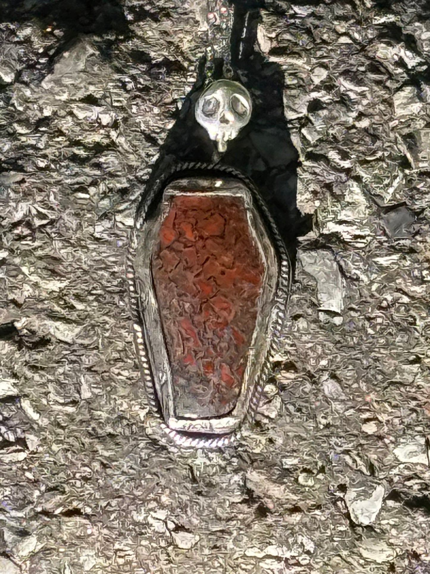 Dino Bone Coffin Necklace