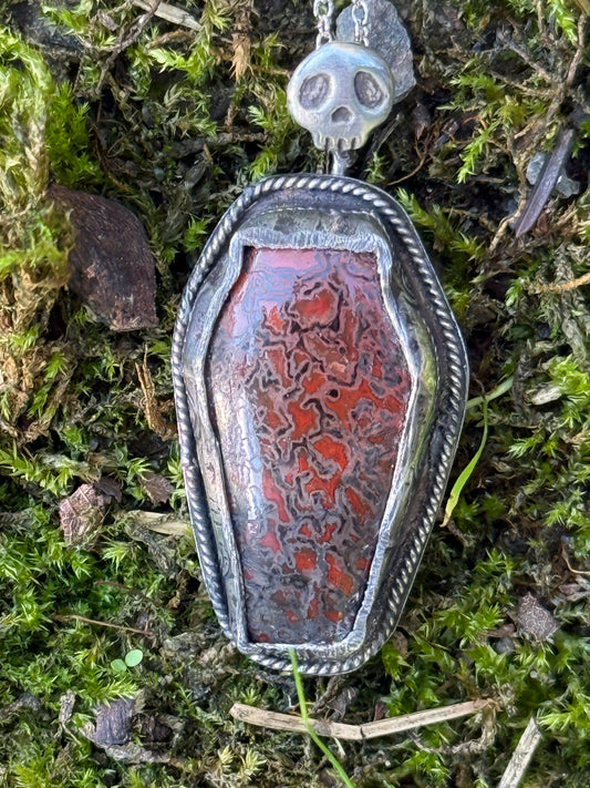 Dino Bone Coffin Necklace