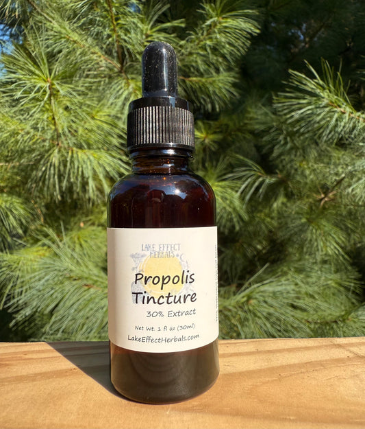 Propolis Tincture (extract) handcrafted from our honeybee hives
