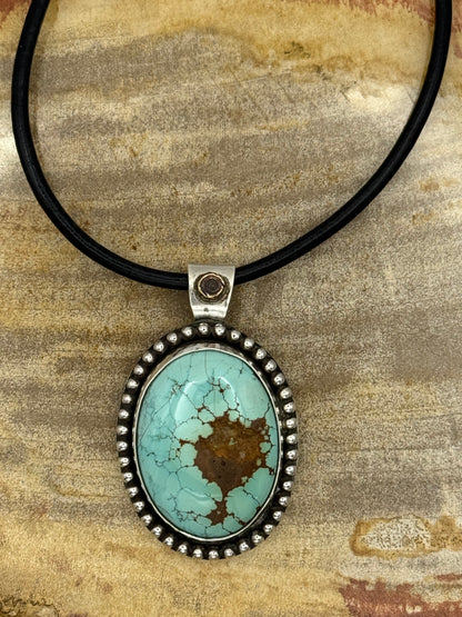 Turquoise Pendant- statement piece
