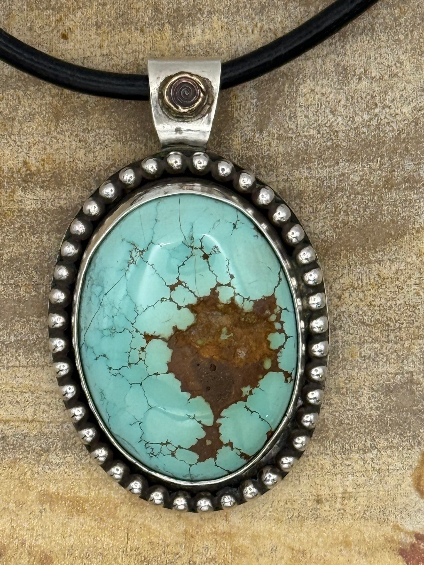 Turquoise Pendant- statement piece