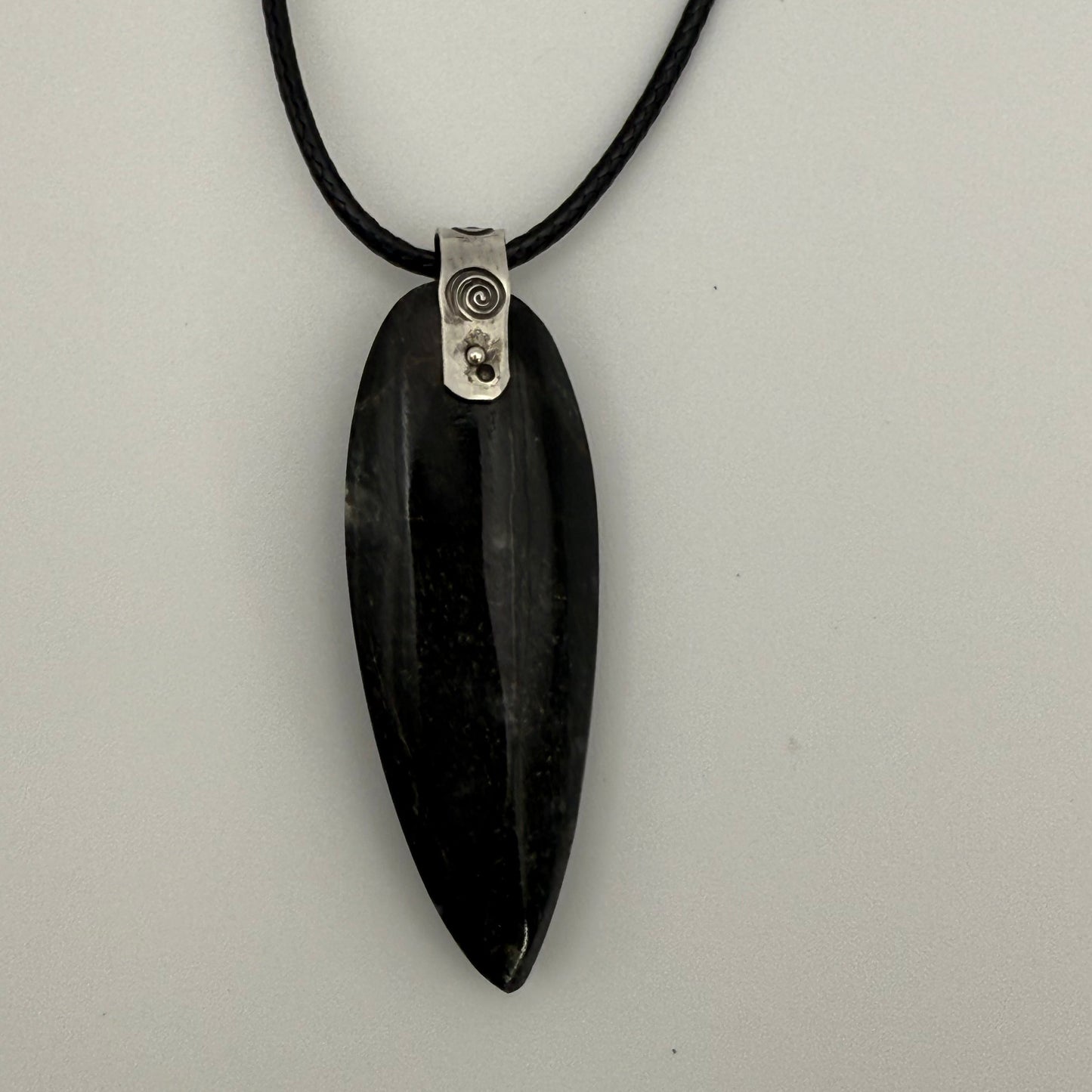 Orthoceras Fossil Pendant