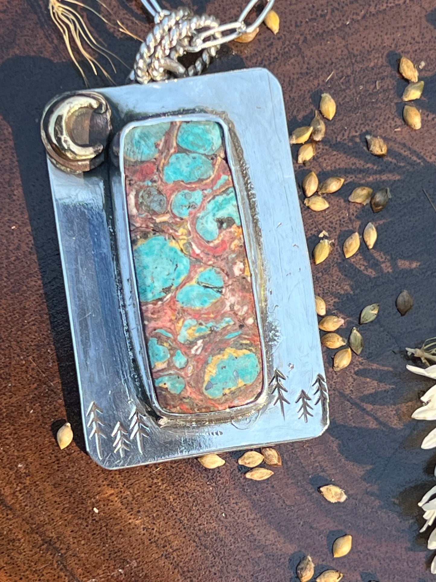Winter Solstice Turquoise Pendant