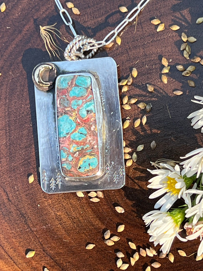Winter Solstice Turquoise Pendant