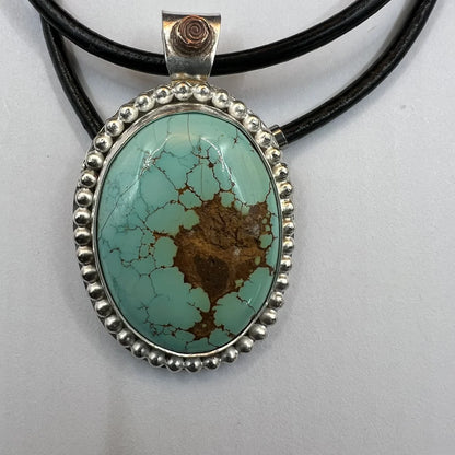 Turquoise Pendant- statement piece